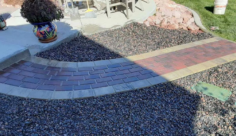 Windsor Landscaping Services Hardscapes Multi Colored Patio Pavers Walkway Clc Landscape Irrigation